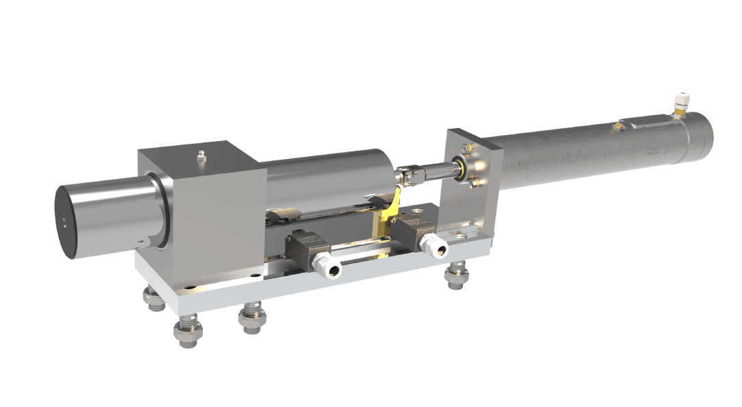 Actuator mounting device for industrial applications