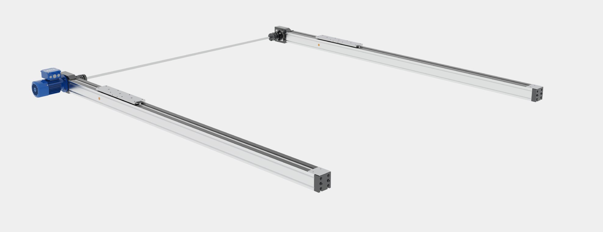 Dual linear actuator system for synchronized motion control RACO