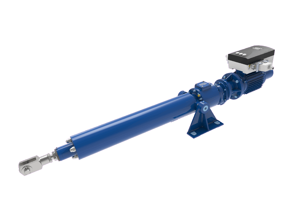 High-performance electric cylinder actuator with control system