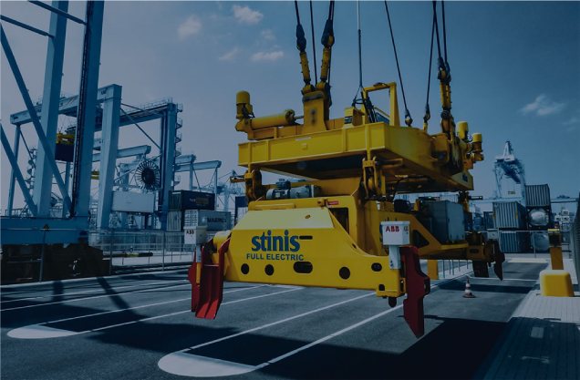 Industrial crane lifting and container handling system