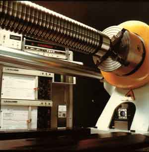 highly specialized test equipment in climate-controlled rooms